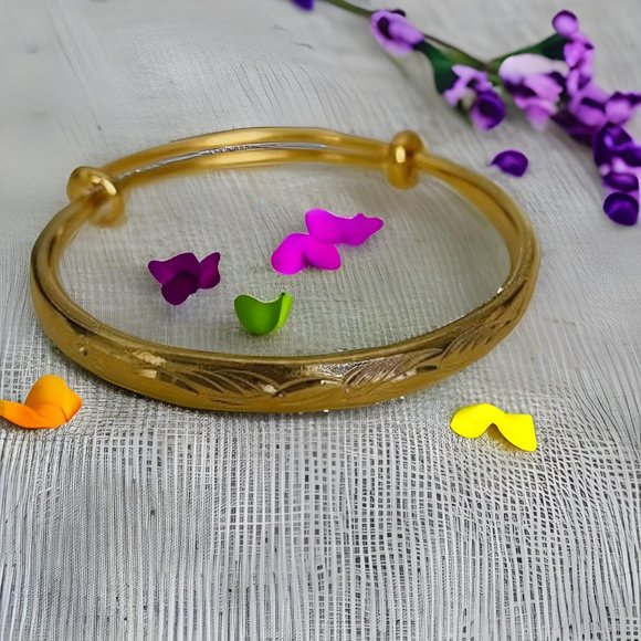 Jewelry - Moroccan-style Bracelet Adjustable Gold Bangle